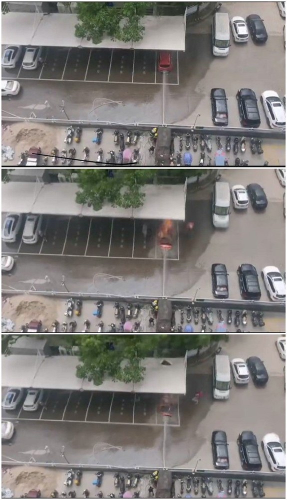 北汽新能源汽車冒煙遇水又爆炸 電動(dòng)車起火該怎么做？(圖2)