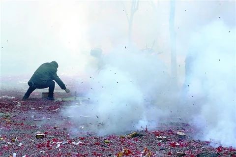 謠言！鞭炮里面有硫磺，硫磺噴射出來就是消毒